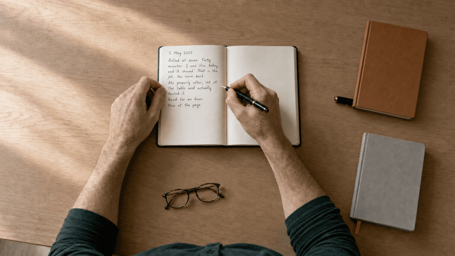 Three notebooks