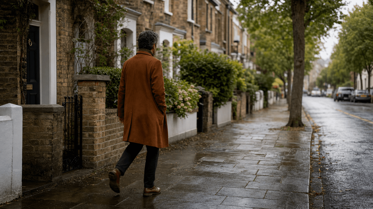 Leisurely neighbourhood walk