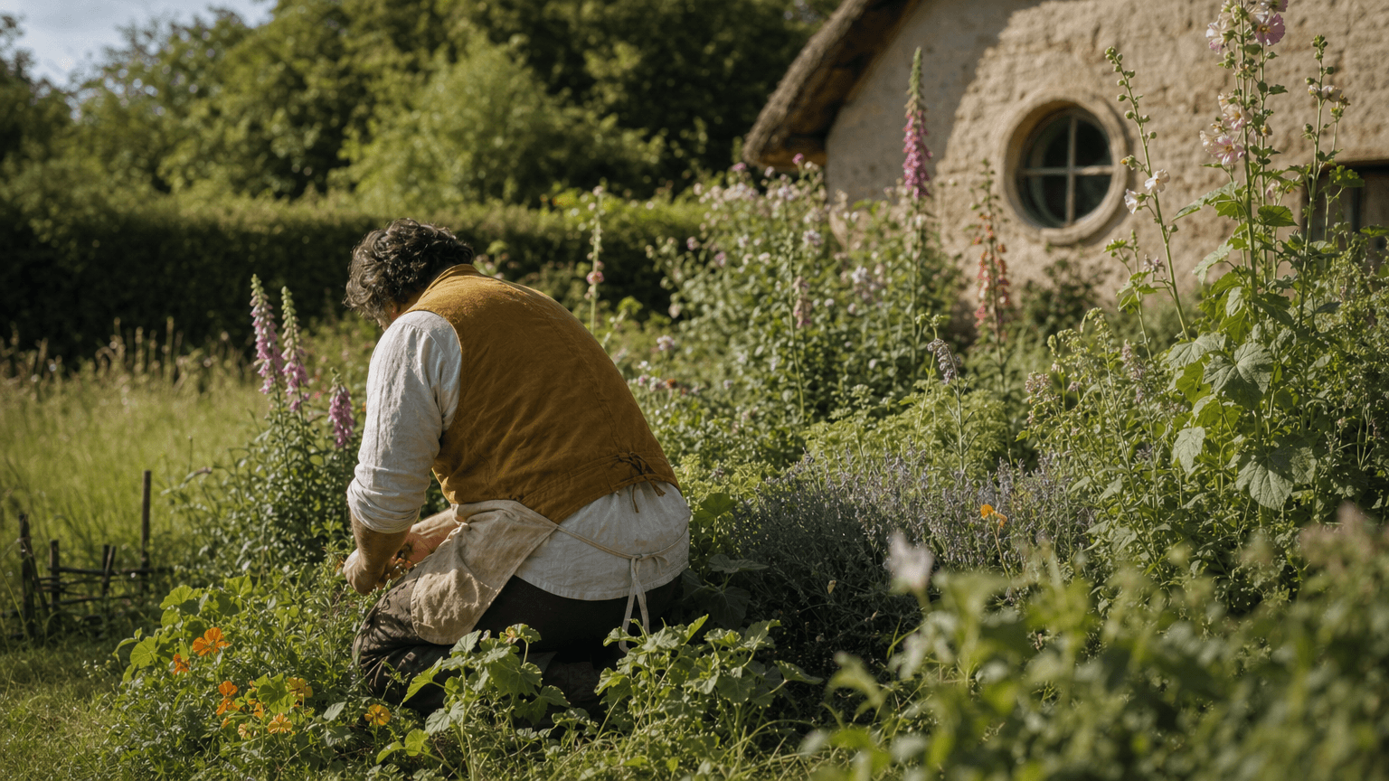 An hour in the garden