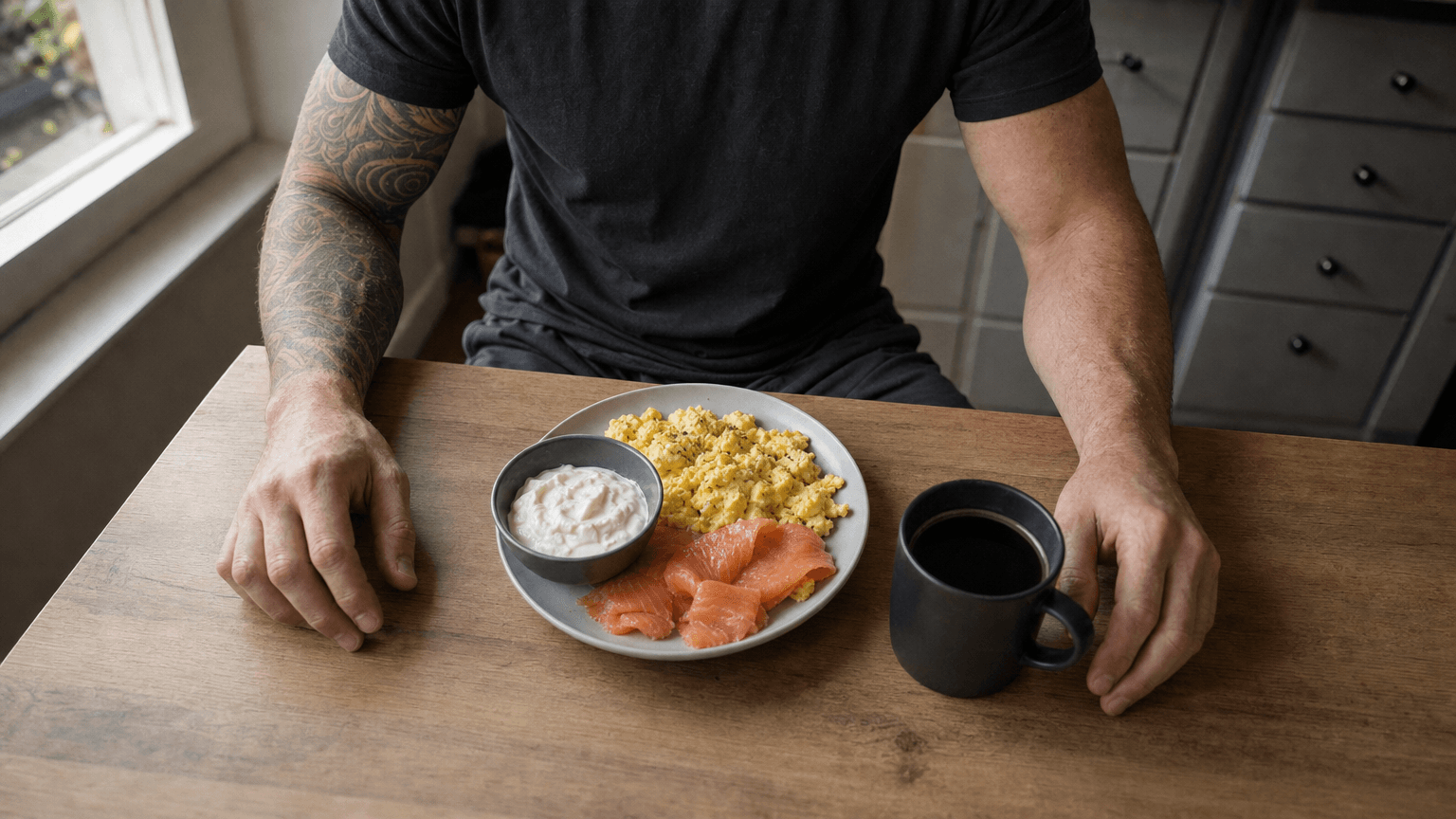 Protein-first breakfast