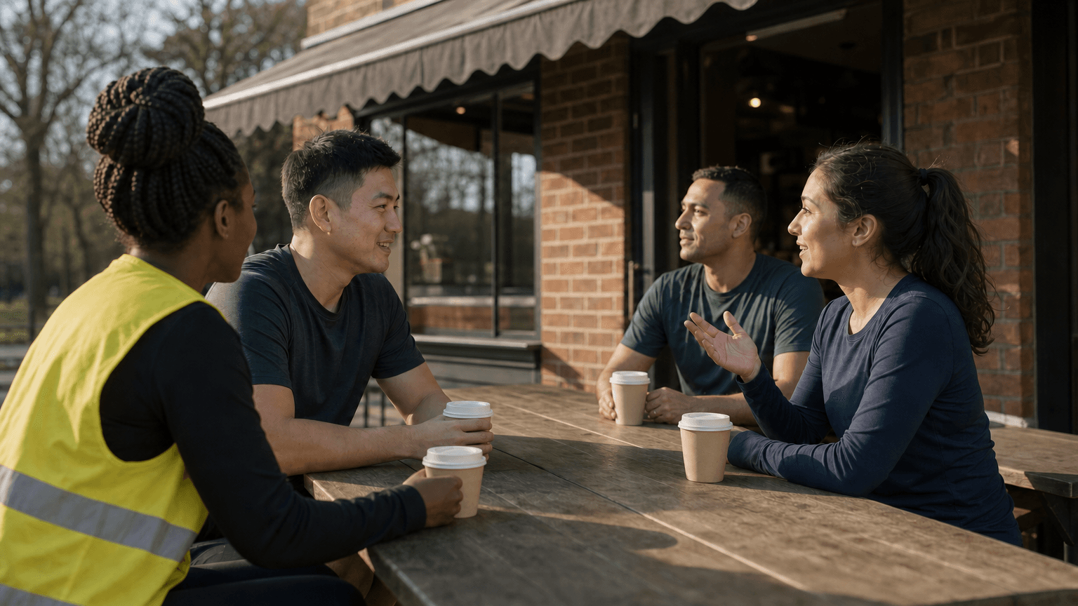 Coffee with the regulars