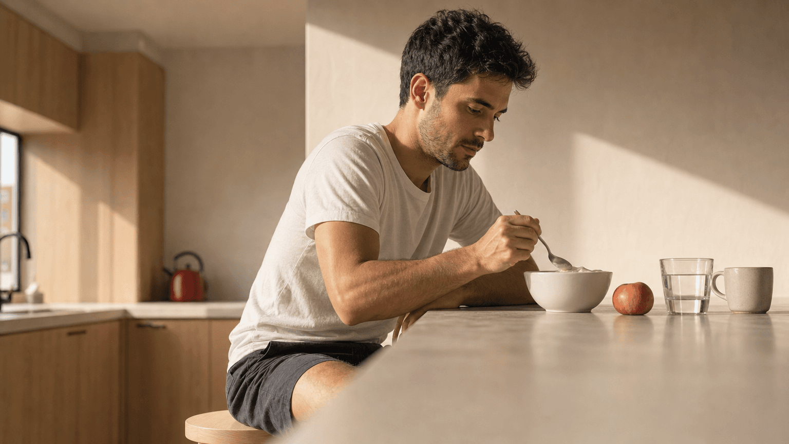 A mindful breakfast, no screen