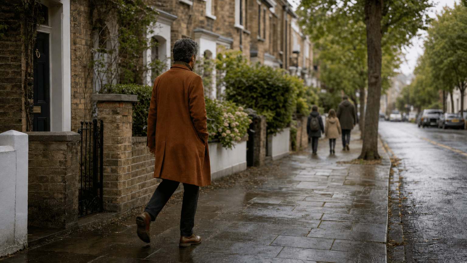Leisurely neighbourhood walk