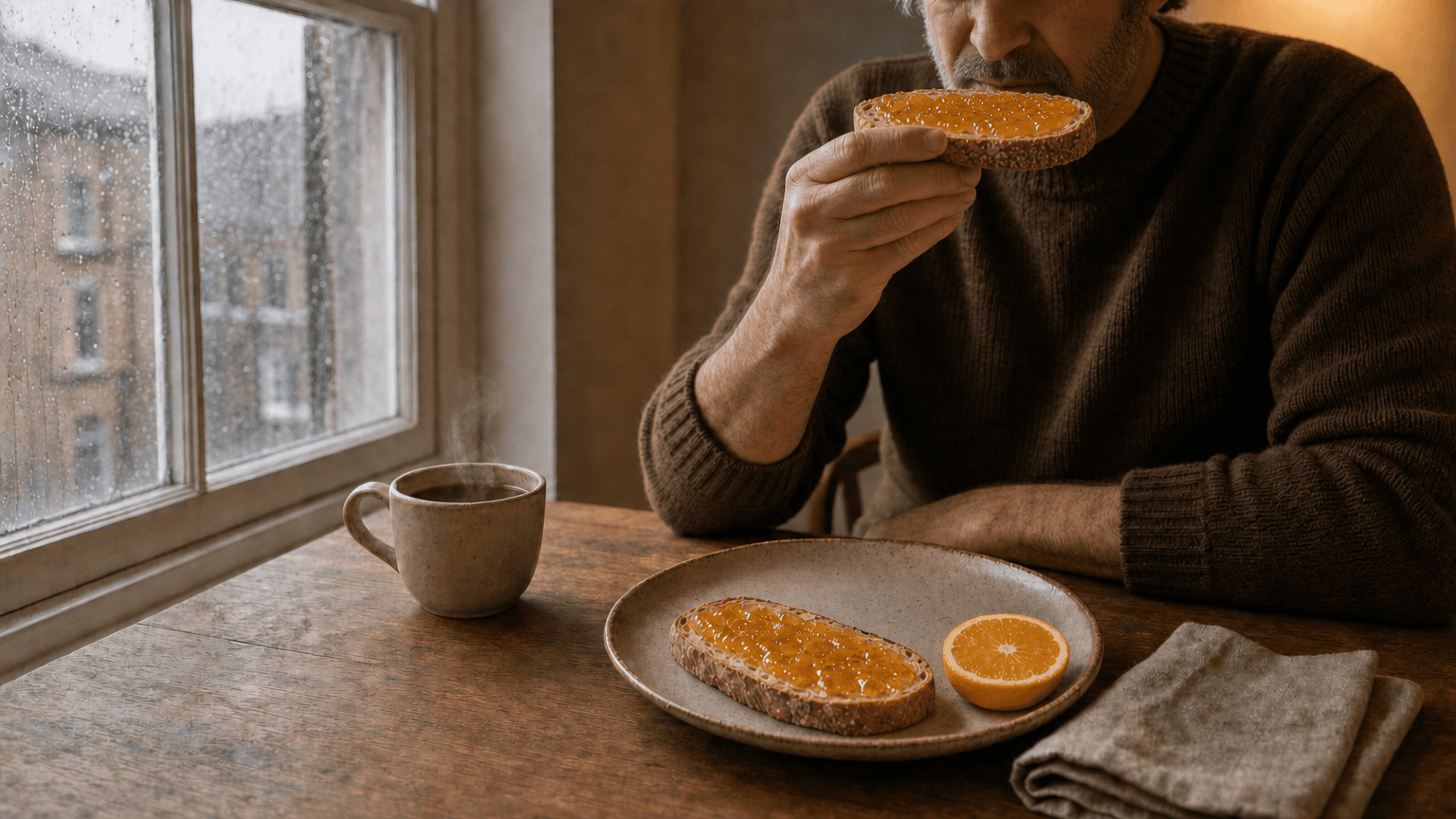 Marmalade toast, no rushing