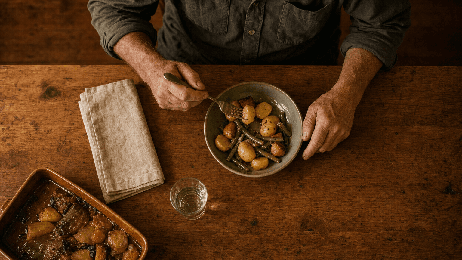 A shared evening meal