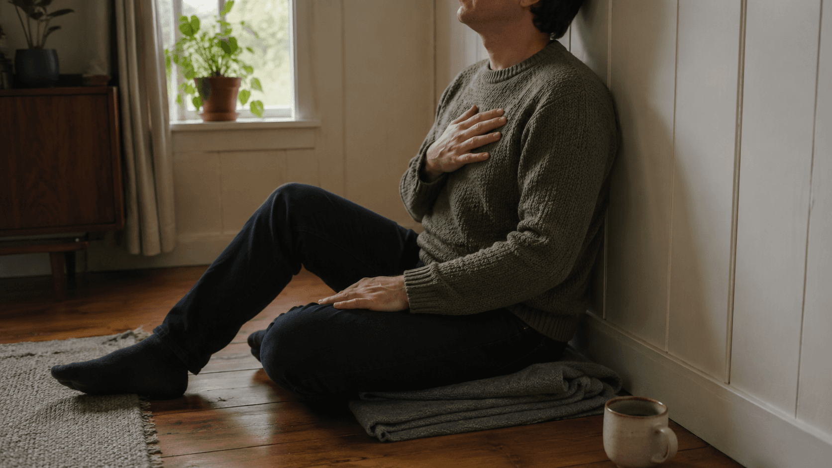 Five minutes of breathing