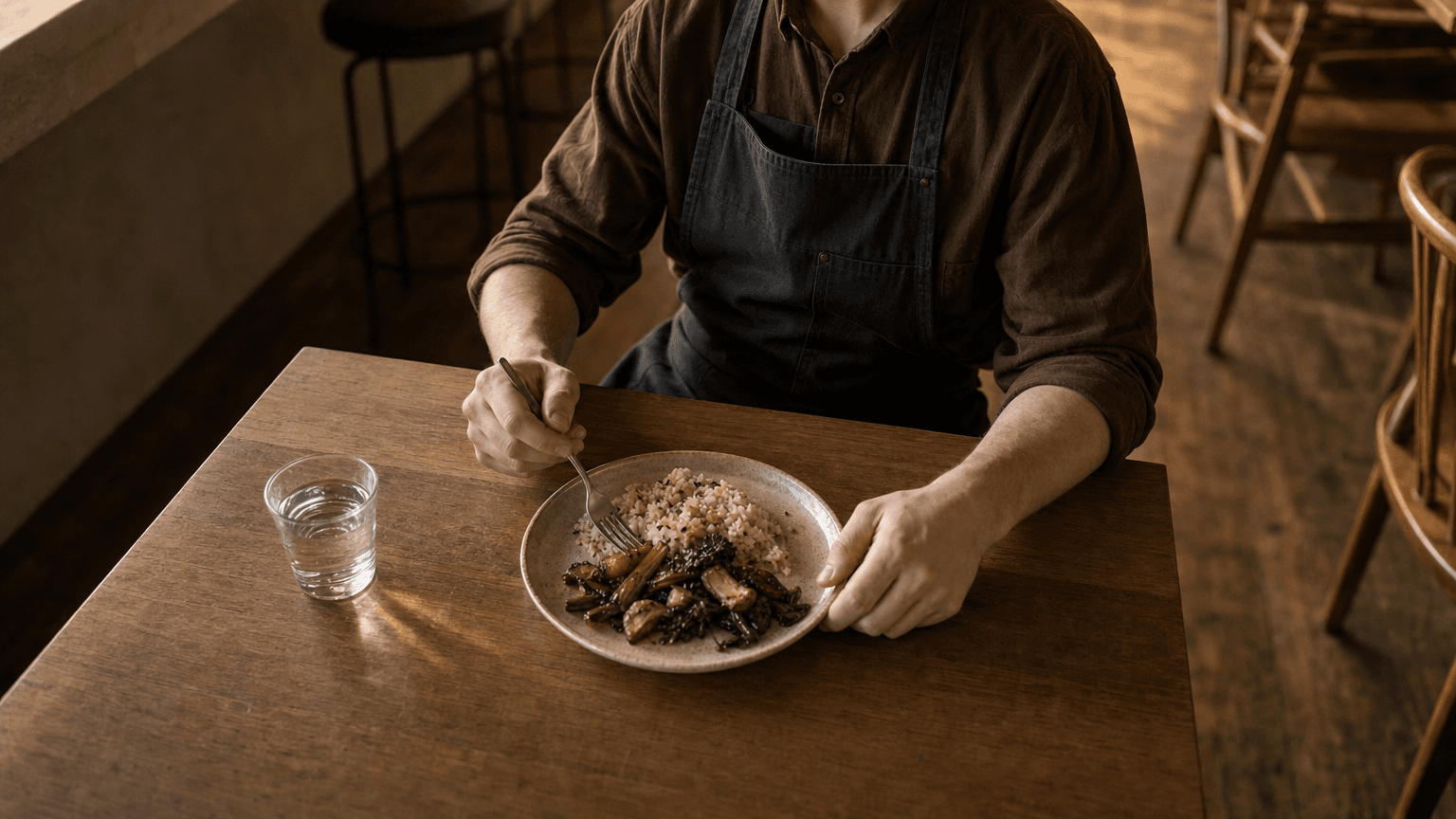 A mindful meal, phones away