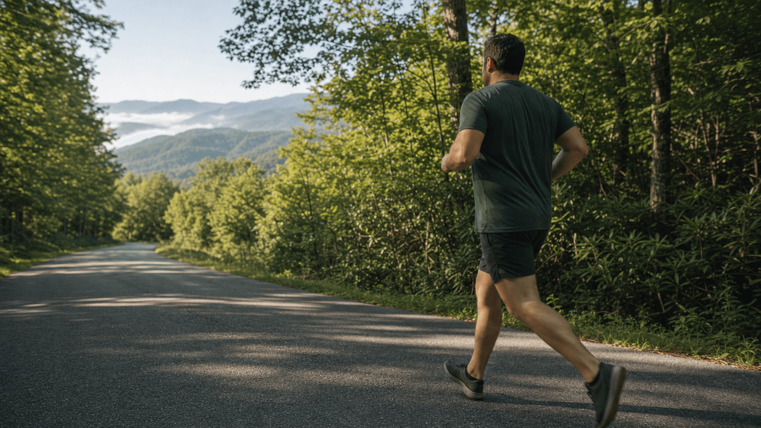 A run, with no distractions
