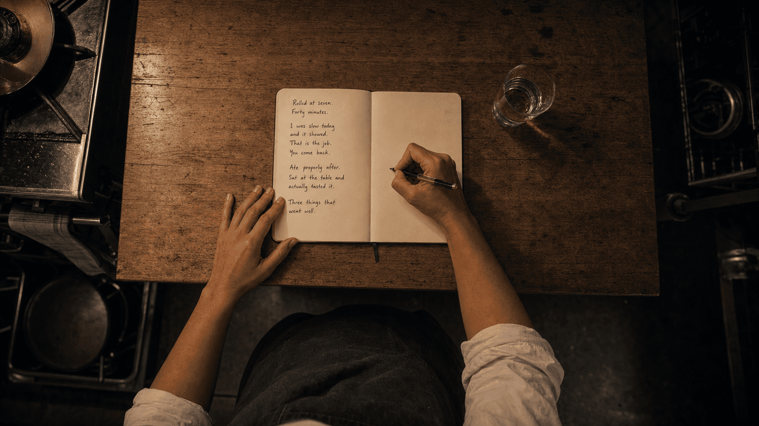 Journal after the shift