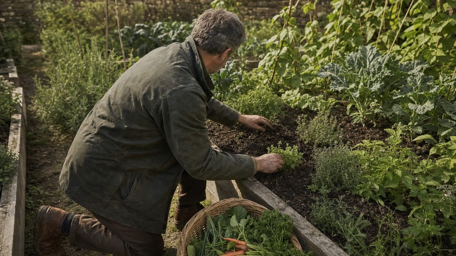 The vegetable beds