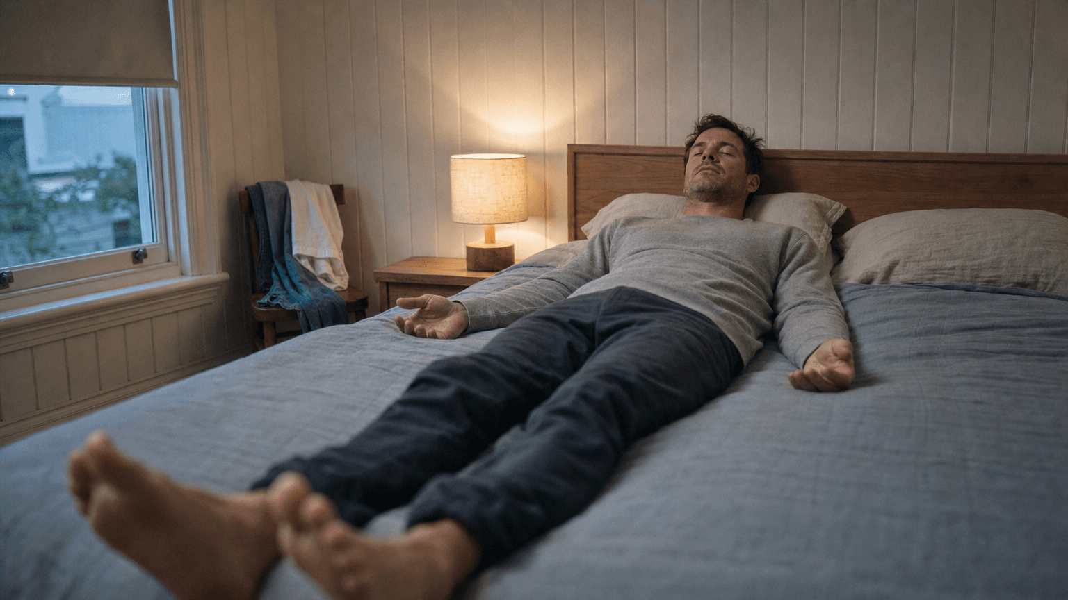 Finish with thirty minutes of deep rest