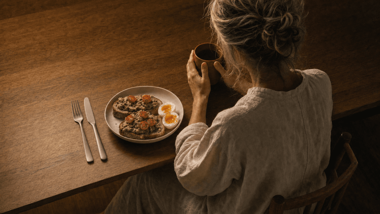 An evening tea ritual