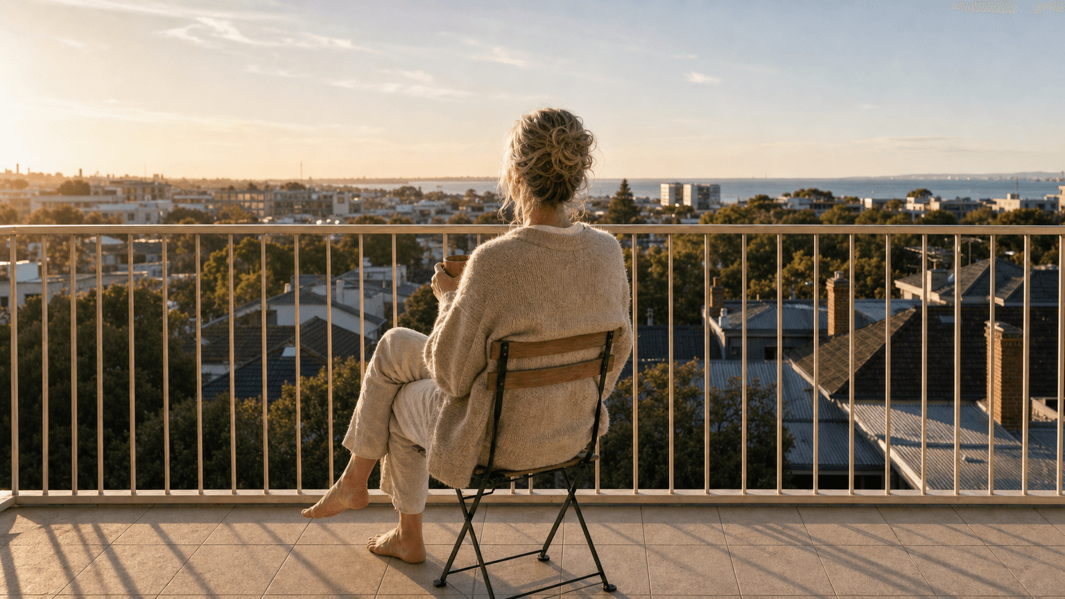 Tea outside for sunrise