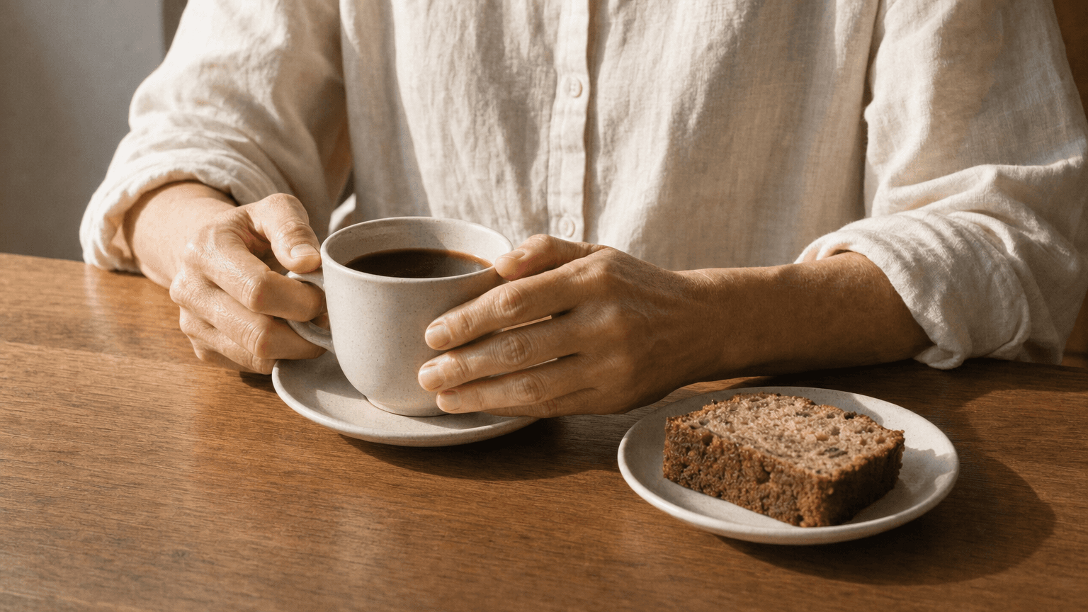 Coffee and a small snack