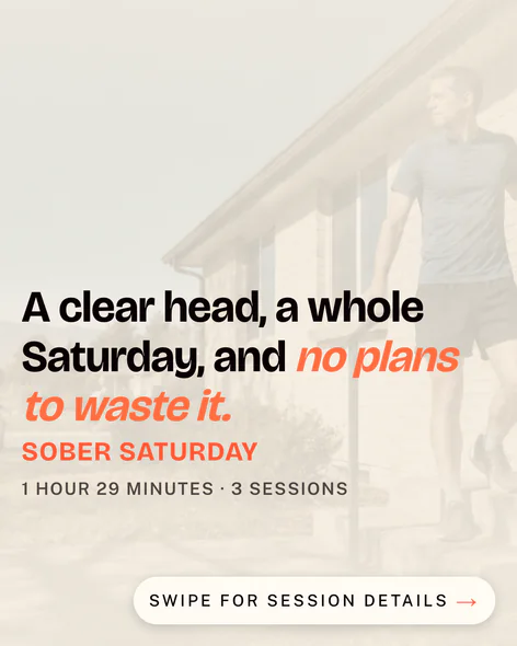 Sober Saturday Instagram full runsheet, slide 1