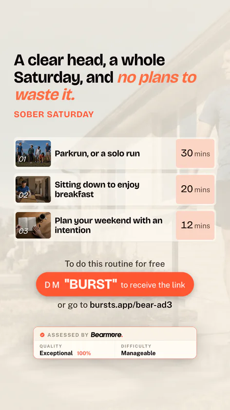 Sober Saturday story frame